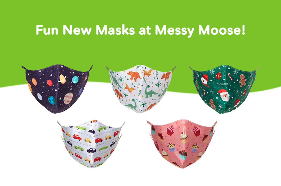Fun New Masks at Messy Moose!
