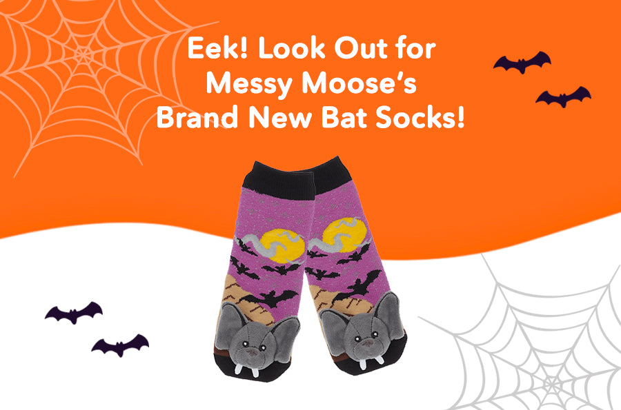 Look Out for Messy Moose’s Brand New Bat Socks!