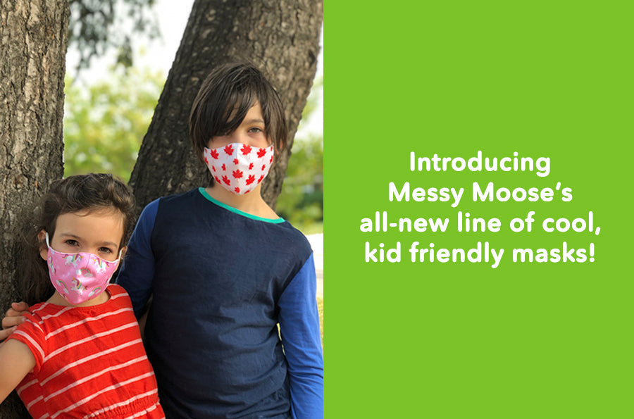 Introducing Messy Moose's Kids Face Masks Collection