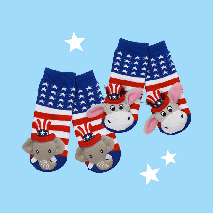 4th of July Baby Socks